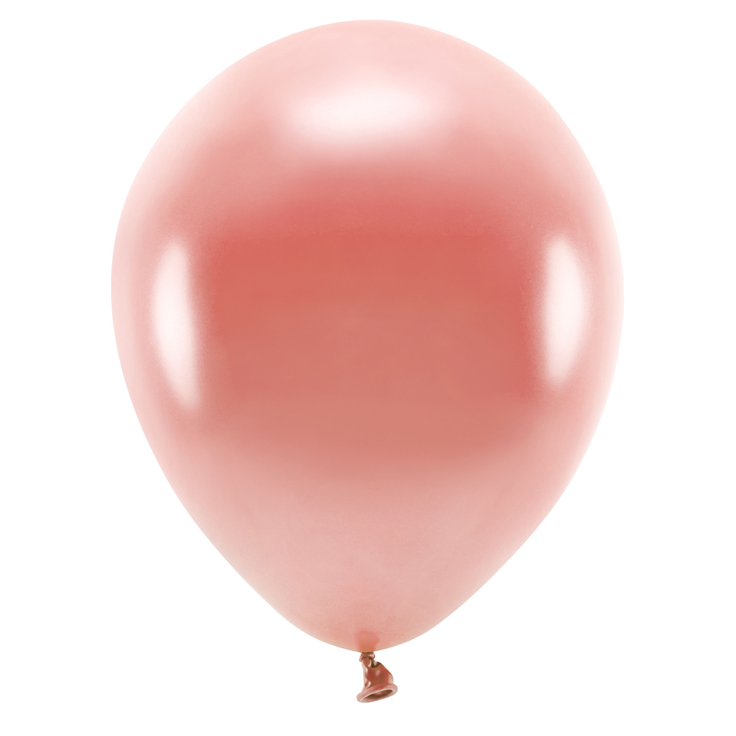 100x Milieuvriendelijke ballonnen rosegoud 26 cm voor lucht of helium