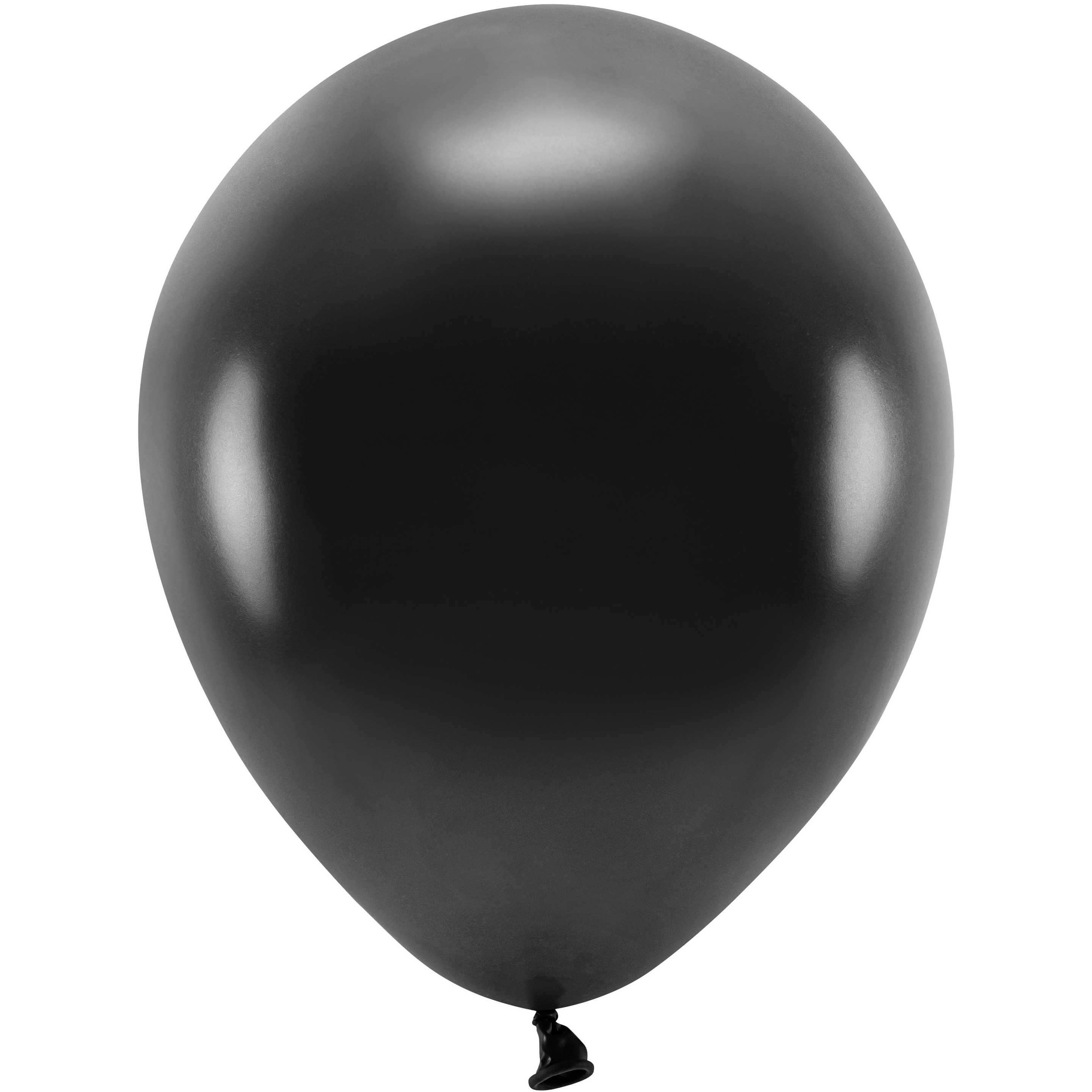 100x Milieuvriendelijke ballonnen zwart 26 cm voor lucht of helium