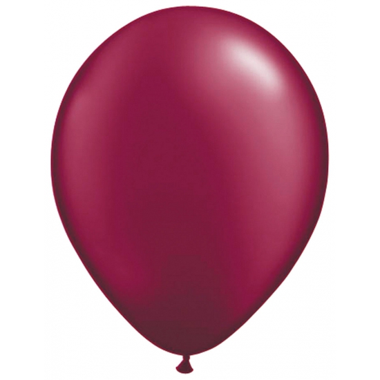 50x ballonnen donkerrood