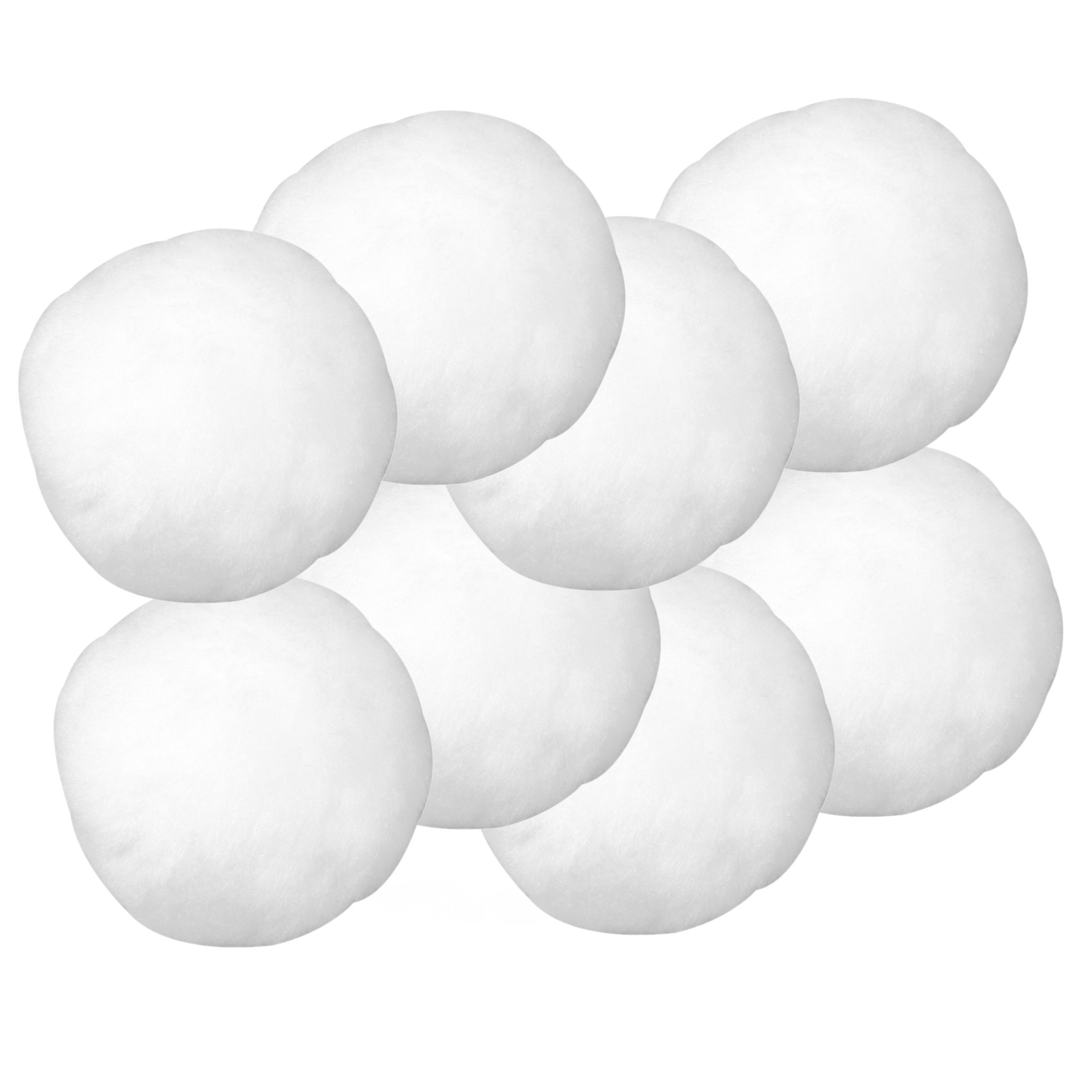 8x stuk sWitte sneeuwballen-sneeuwbollen 6 cm