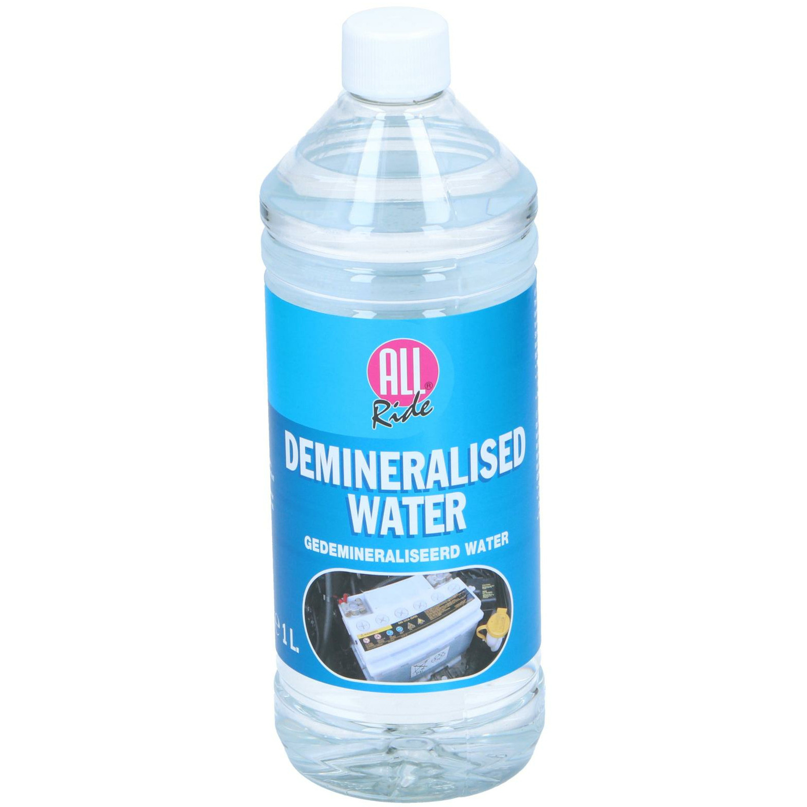All Ride Accuwater-Demiwater gedemineraliseerd water fles 1 liter- water zonder zouten