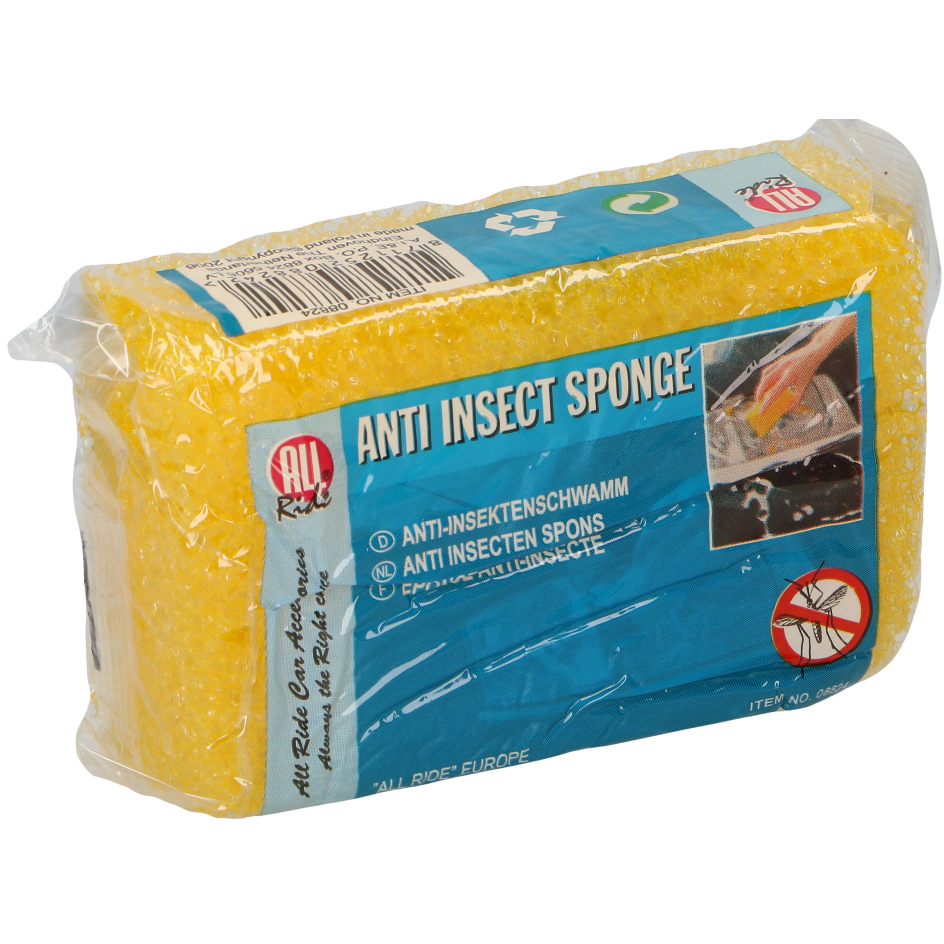 All Ride Auto poetsen spons tegen insecten speciale structuur zeem 12 x 7 cm auto wassen