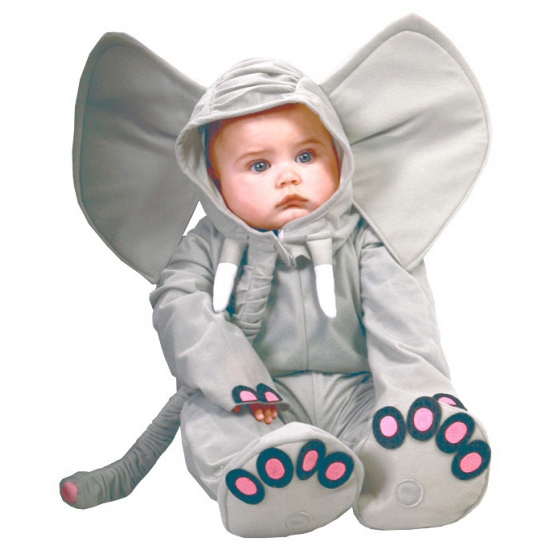 Baby verkleed kleding olifant