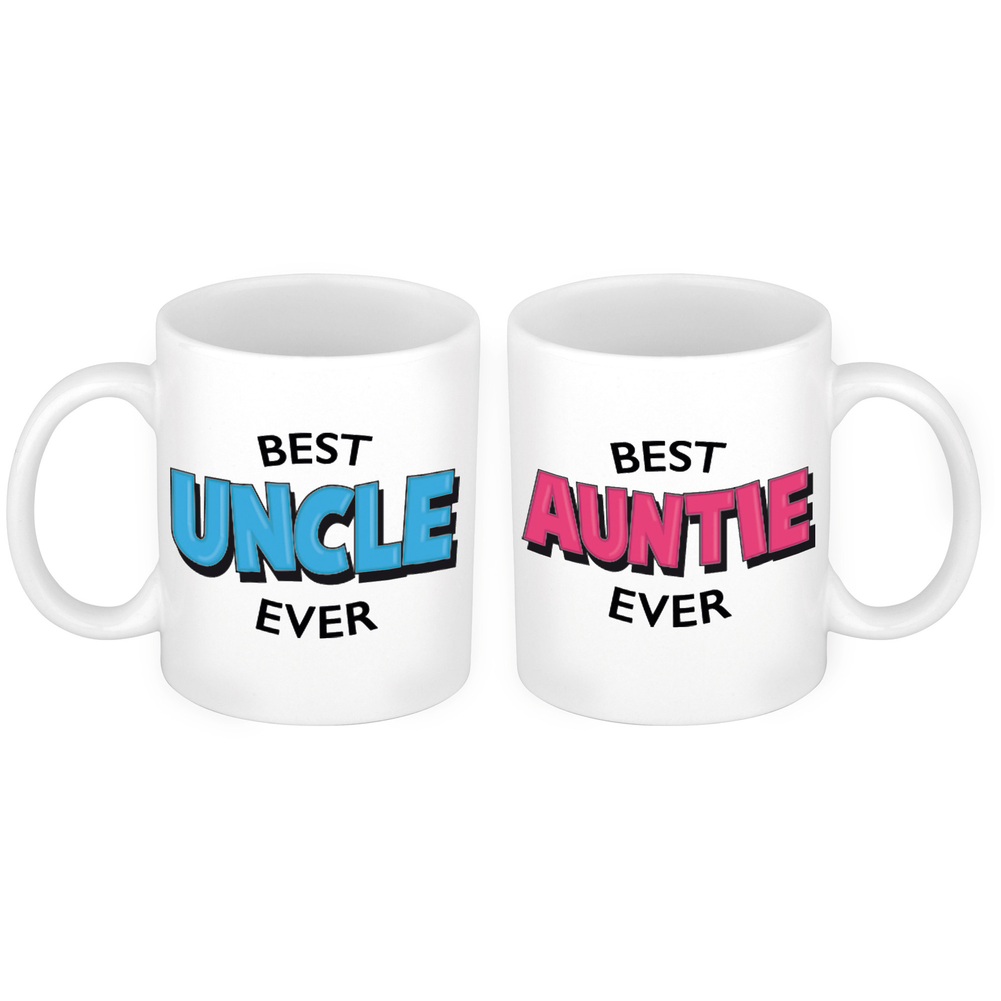 Best Auntie en Best Uncle mok Cadeau Oom en Tante