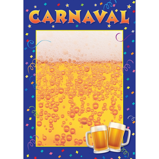 Carnaval aankondiging poster
