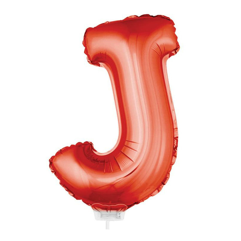 Folie ballon letter ballon J rood 41 cm