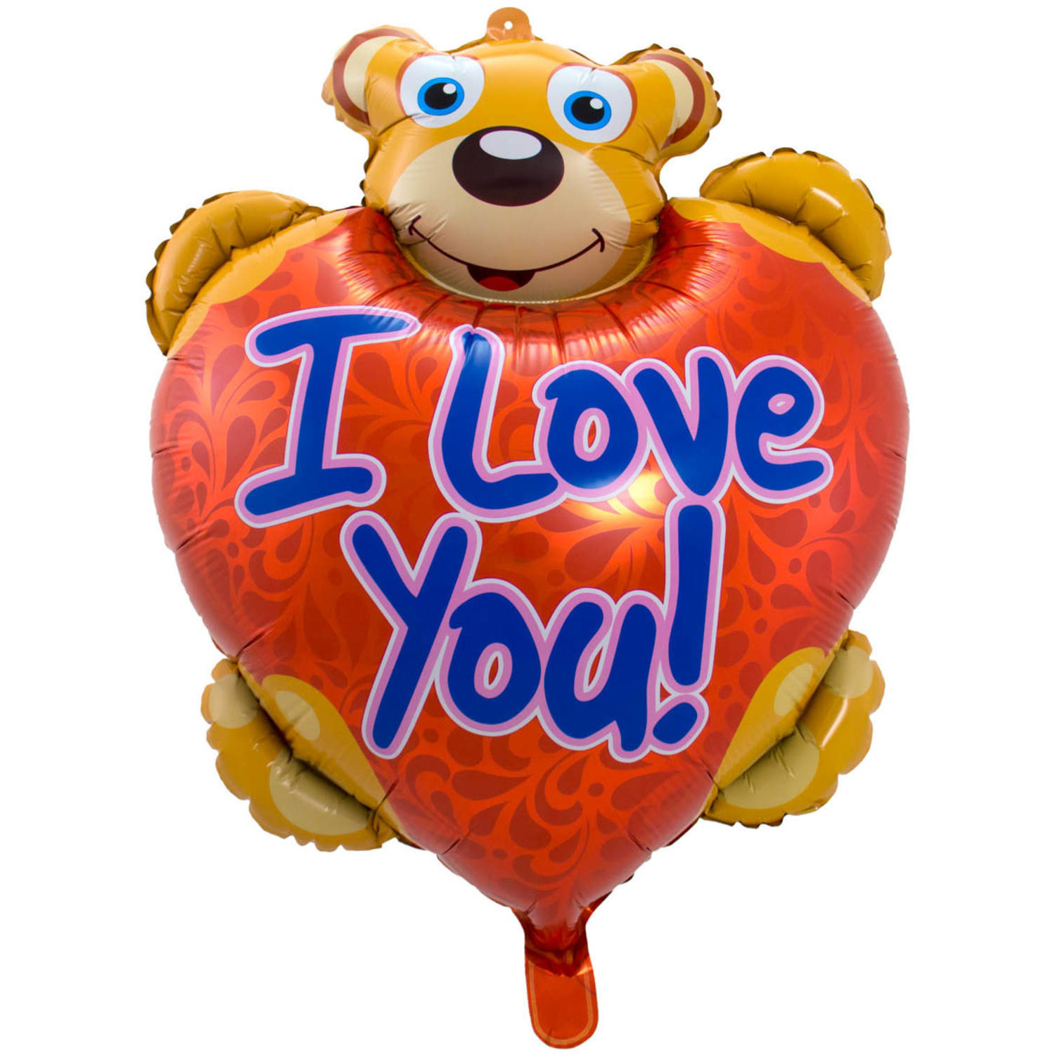Folie ballon teddybeer I Love You 80 cm