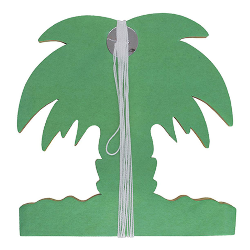 Funny Fashion Hawaii palmbomen thema feestslinger gekleurd 400 cm papier