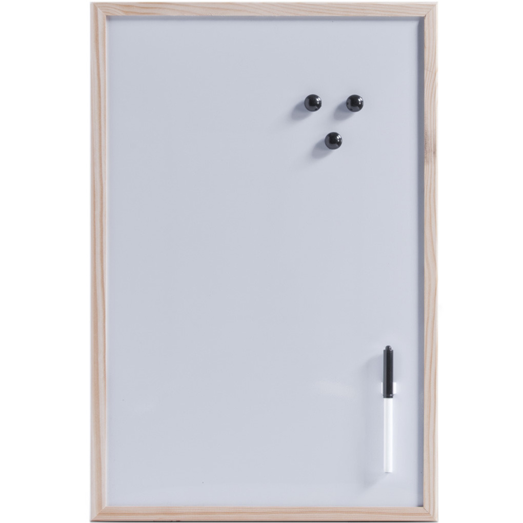 Magnetisch whiteboard-memobord incl. accessoires 40 x 60 cm