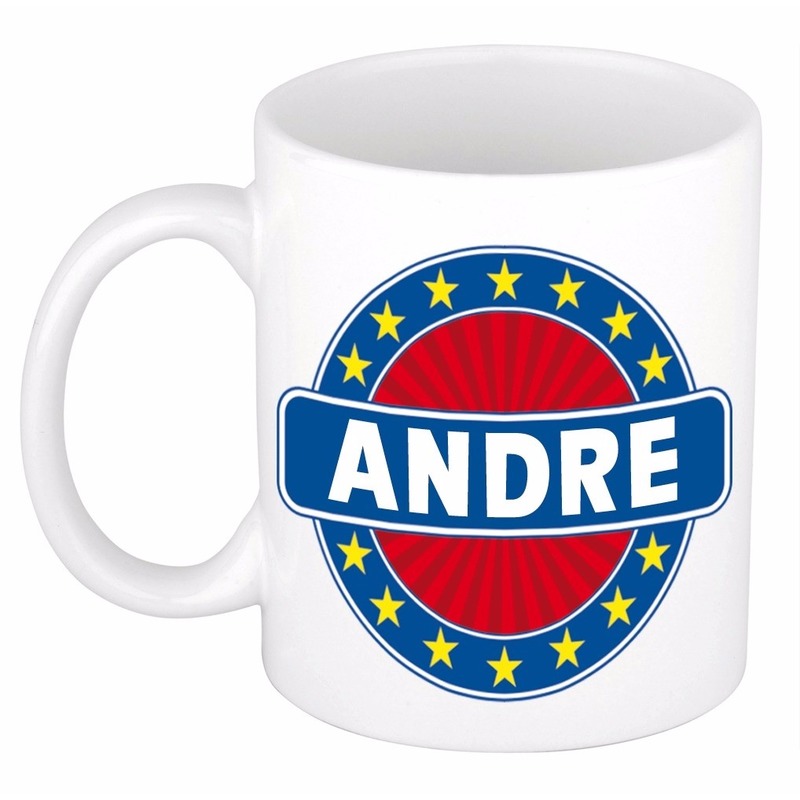 Voornaam Andre koffie-thee mok of beker