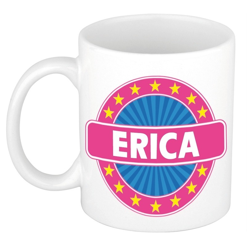 Voornaam Erica koffie-thee mok of beker