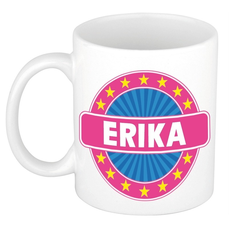 Voornaam Erika koffie-thee mok of beker