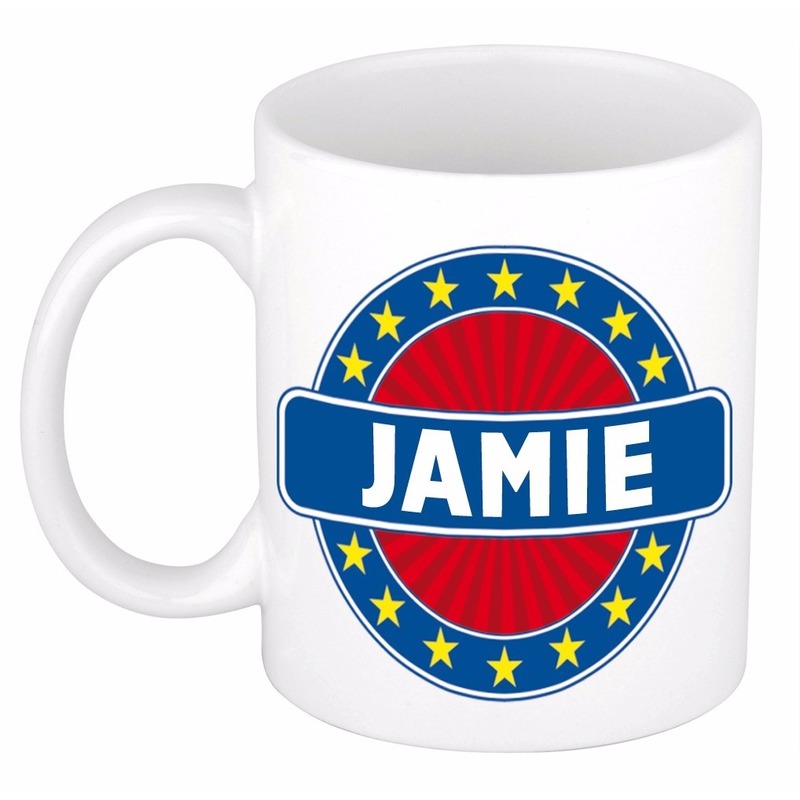 Voornaam Jamie koffie-thee mok of beker