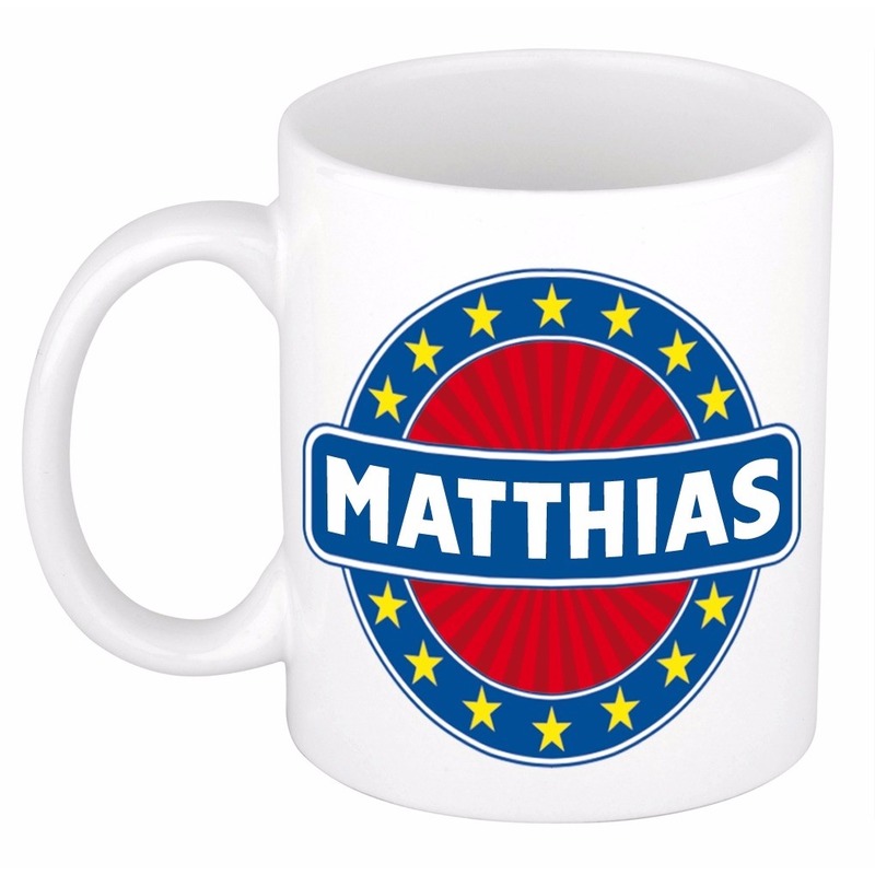 Voornaam Matthias koffie-thee mok of beker