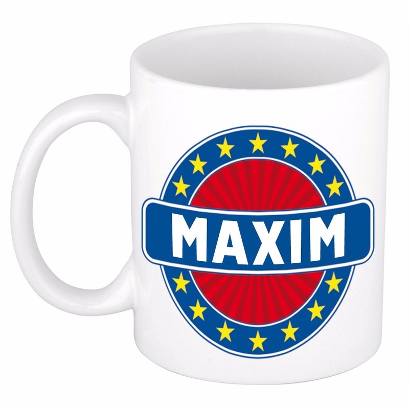 Voornaam Maxim koffie-thee mok of beker