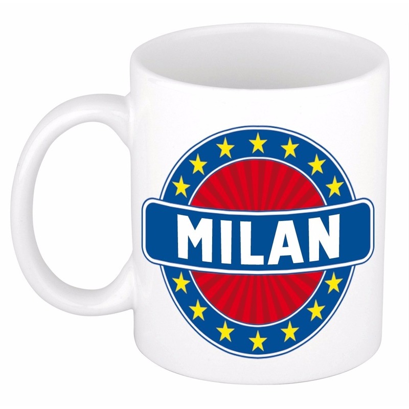 Voornaam Milan koffie-thee mok of beker