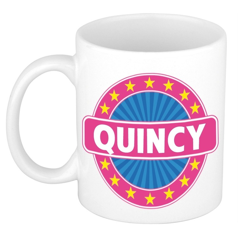 Voornaam Quincy koffie-thee mok of beker
