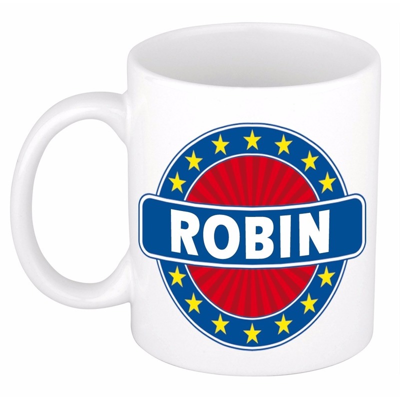 Voornaam Robin koffie-thee mok of beker