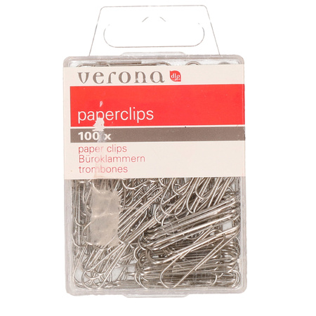 100x pieces Paperclips 32 mm