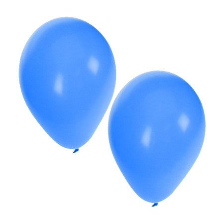 Groene en blauwe ballonnen 30 stuks