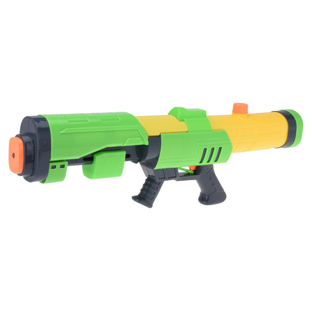 1x Groot waterpistool/waterpistolen 63 cm groen/geel met pomp