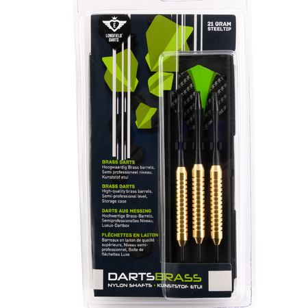 1x Set of 3 darts Longfield darts brass 21 grams