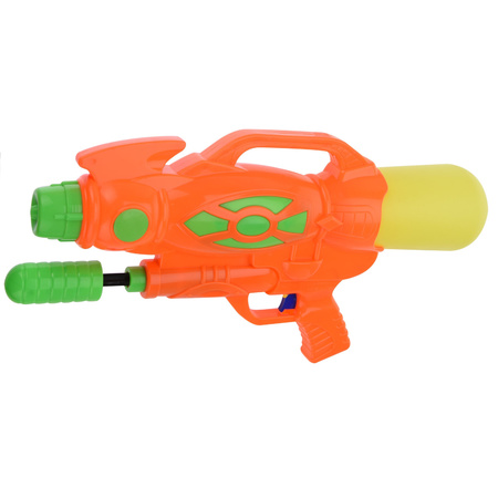 1x Waterpistool/waterpistolen 47 cm oranje met pomp
