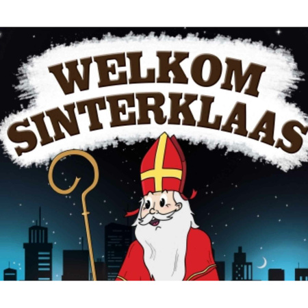 2x Welkom Sinterklaas versiering poster decoratie