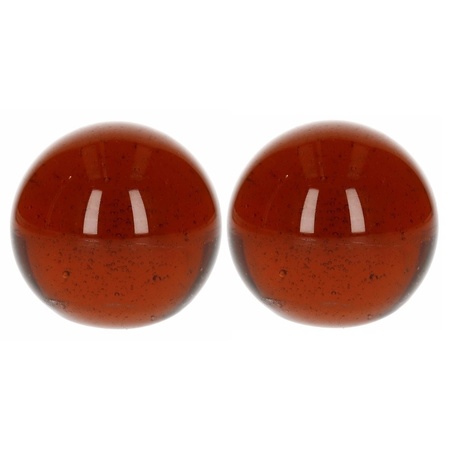 Marble brown 6 cm 2 pieces