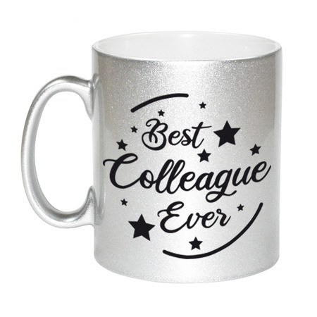 Best colleague ever silver mug 330 ml