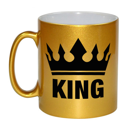 Cadeau King mug gold / black 300 ml
