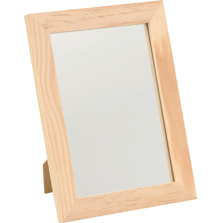 Wood mirror 29 x 34,5 cm DIY arts and crafts materials