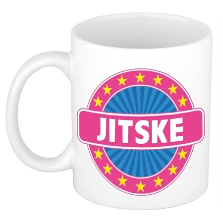 Voornaam Jitske koffie/thee mok of beker
