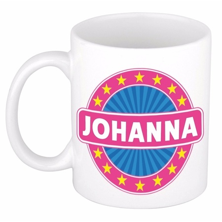 Voornaam Johanna koffie/thee mok of beker