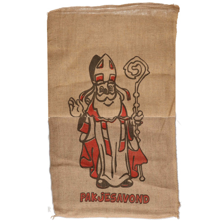 Saint Nicholas game with yellow dice and gifts bag 60 x 102 cm