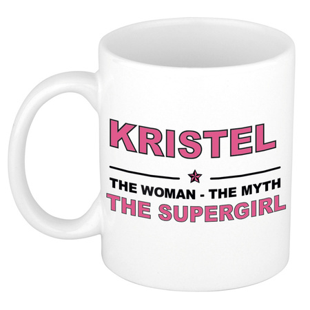 Kristel The woman, The myth the supergirl name mug 300 ml