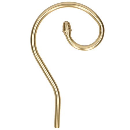Saint Nicholas scepter/cane gold metal 203 cm