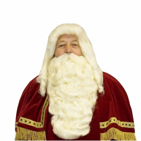 Sinterklaas wig and beard deluxe