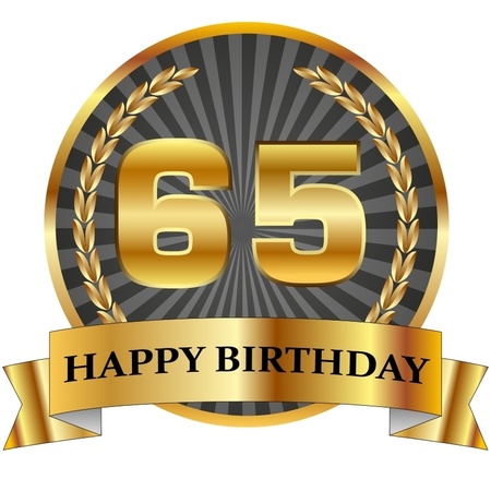 Happy birthday mok / beker 65 jaar