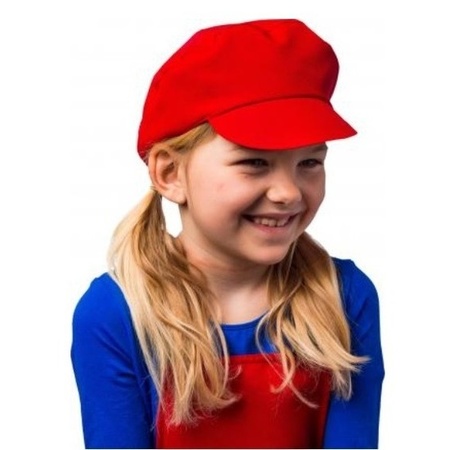 Rode verkleed cap/pet Mario voor kinderen