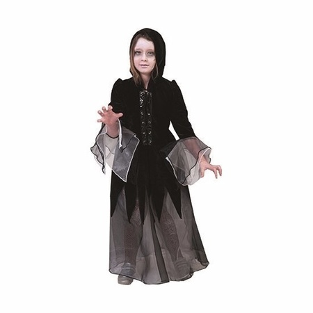 Halloween meisjes verkleed jurkje vampier zwart