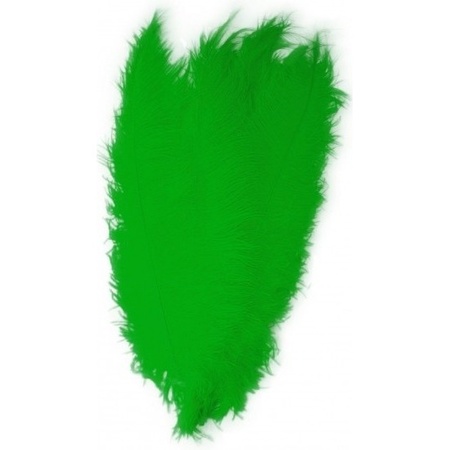 Pete green ostrisch feathers 50 cm
