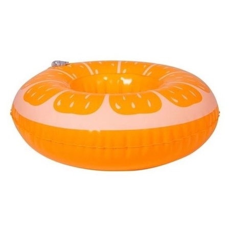 Poppen/knuffels zwembanden sinaasappel 17 cm