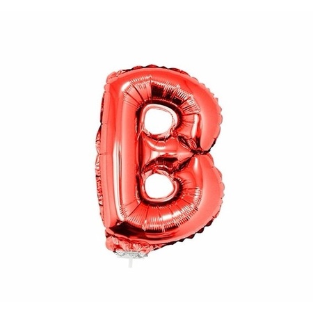 Folie ballon letter ballon  B rood 41 cm