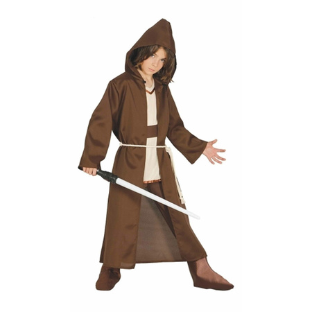 Jedi meester look-a-like carnaval / halloween mantel met capuchon voor kids
