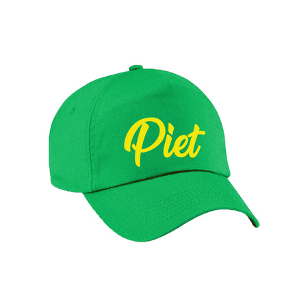 Sinterklaas verkleed pet/cap Piet groen voor dames en heren