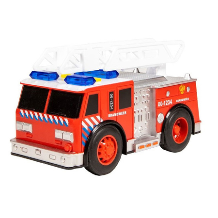 Brandweerwagen met licht en geluid 18 x 8 x 10.5 cm
