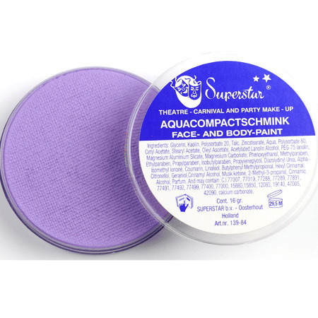 Superstar make-up grime lilac purple 16 grams with make-up sponge